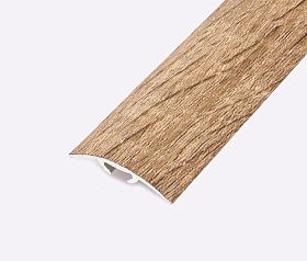 Порог (стык) Русский профиль  разноуровневый ламинированный с дюб, 30*1800 мм, Дуб кромвель